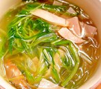 水菜と春雨の中華スープ